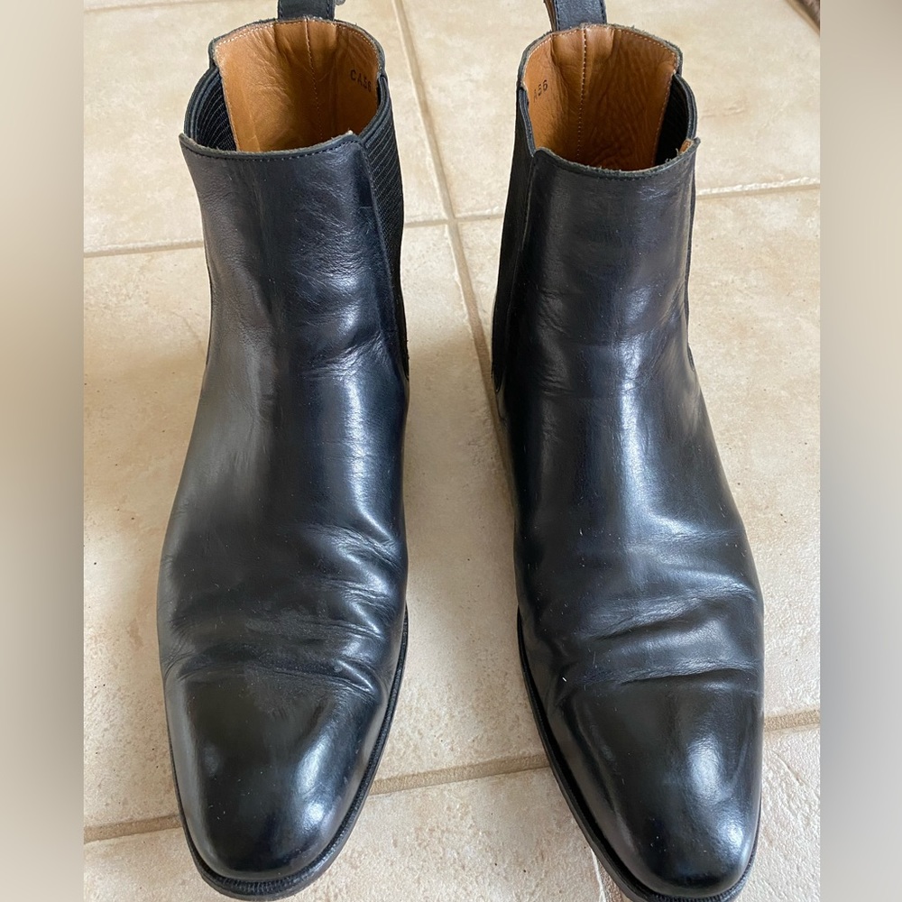 Fluevog Black Leather Chelsea Boots - Picture 3 of 9